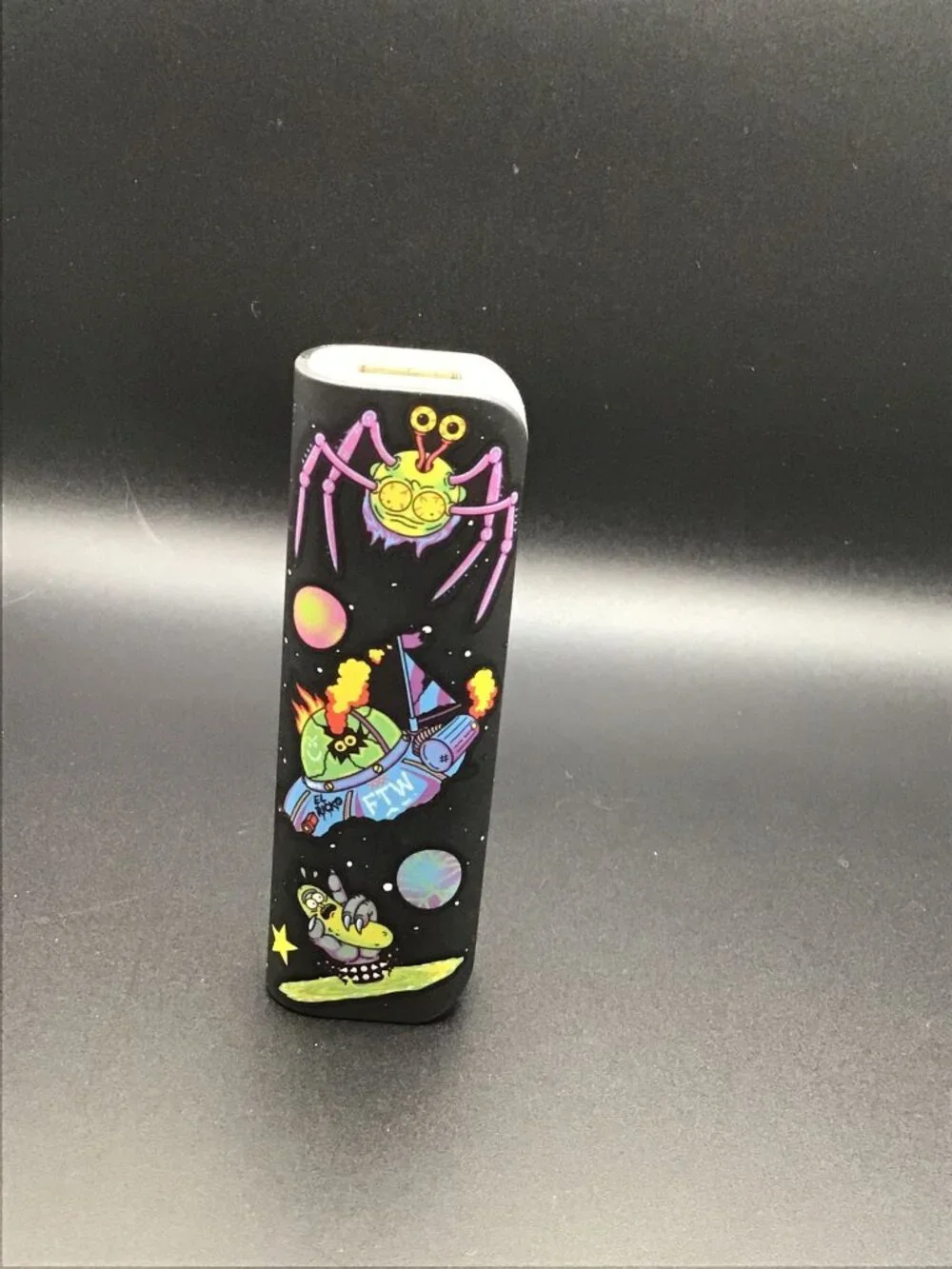 Rick and Morty Galaxy Power Bank 1800mAh Tested Working No Cable Used Good Cond!